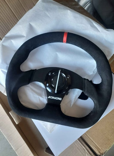 JKD Racing Suede Sports Steering Wheel
